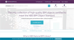 Desktop Screenshot of nationalbimlibrary.com