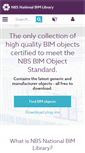 Mobile Screenshot of nationalbimlibrary.com
