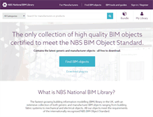 Tablet Screenshot of nationalbimlibrary.com